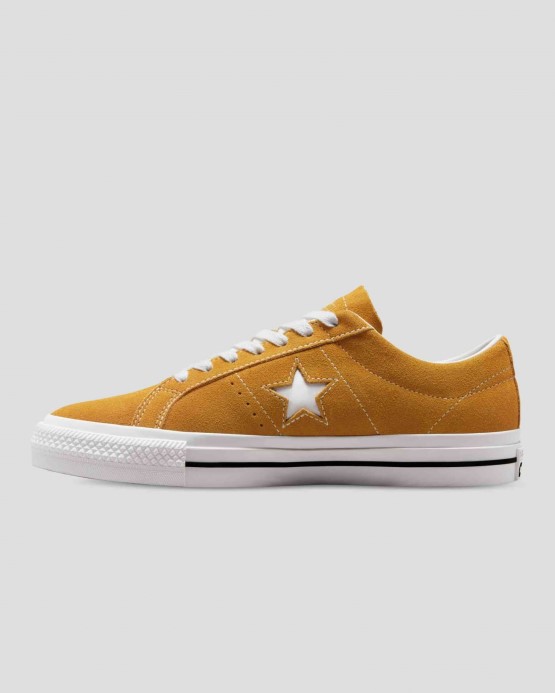 Pšeničná/biela/čierna One Star Pro Semišové Nízke Converse
