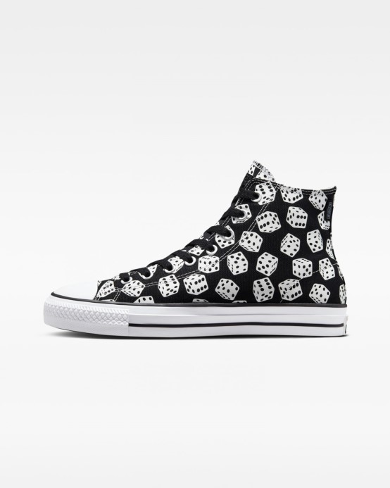 Converse Skľučovadlo Taylor All Star Pro Kocková Potlač Vysoký Vrch čiernobiely