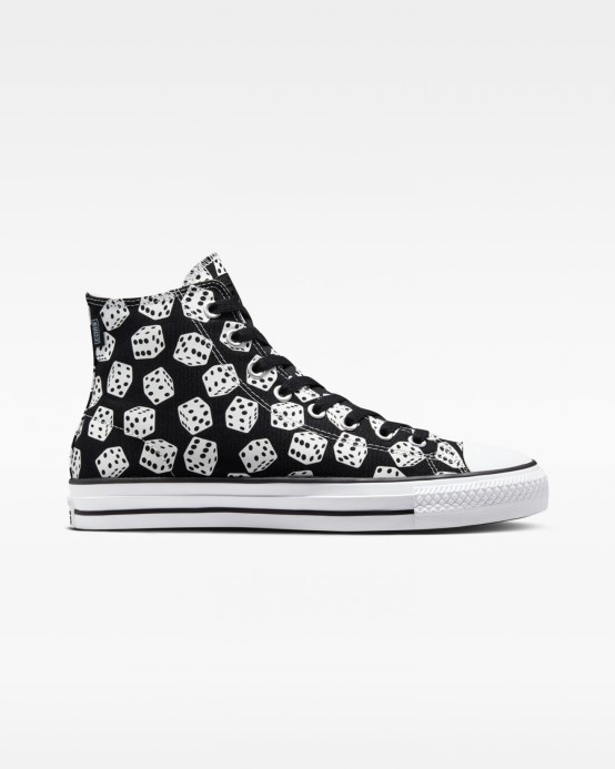 Converse Skľučovadlo Taylor All Star Pro Kocková Potlač Vysoký Vrch čiernobiely