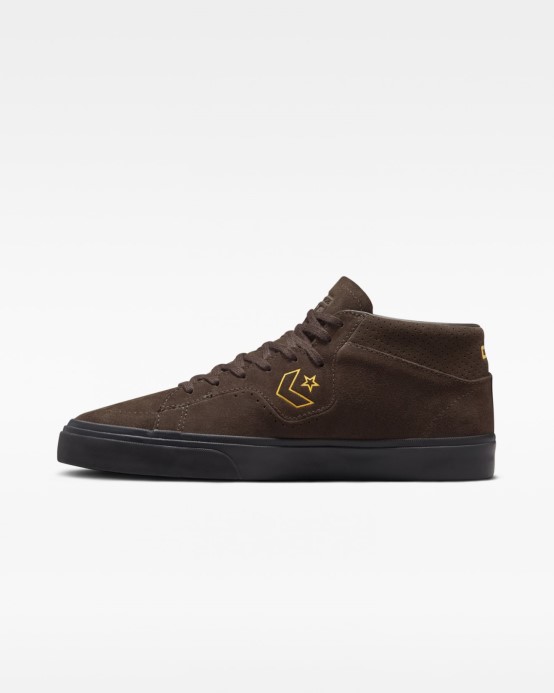 Cons Louie Lopez Pro Suede Mid Velvet Brown/amarillo/black Converse