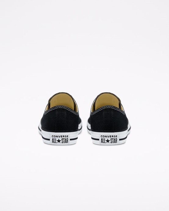 čierny Skľučovadlo Converse Taylor All Star Klasickej Farby Nízky Top (široký Strih)