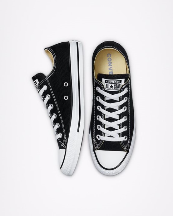čierny Skľučovadlo Converse Taylor All Star Klasickej Farby Nízky Top (široký Strih)