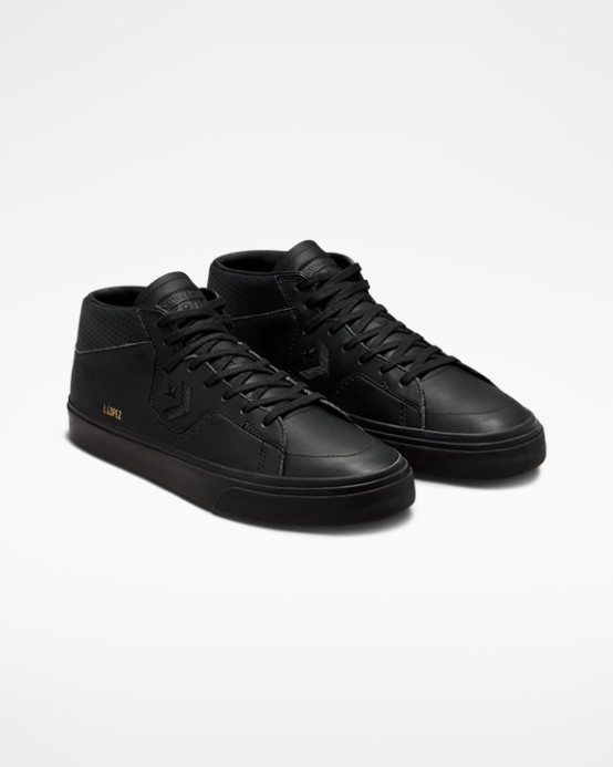 čierne Converse Louie Lopez Pro Kožené Stredné Mono