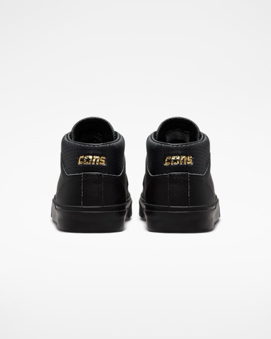 čierne Converse Louie Lopez Pro Kožené Stredné Mono