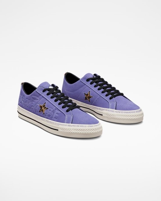 Converse Divoký Lila/black/egret One Star Pro Sean Pablo Nízky Top