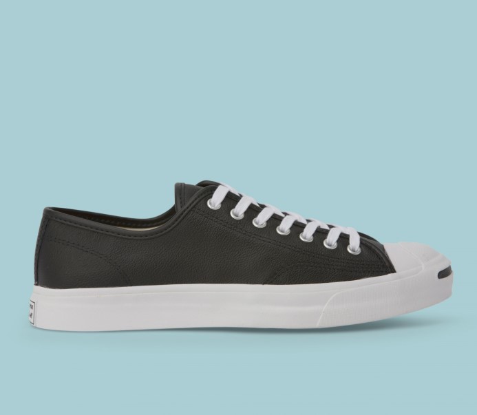 Jack Purcell Foundational Kožené Nízke Converse čierno/biele