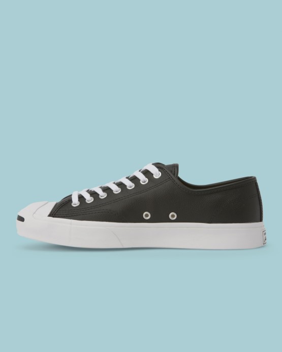 Jack Purcell Foundational Kožené Nízke Converse čierno/biele