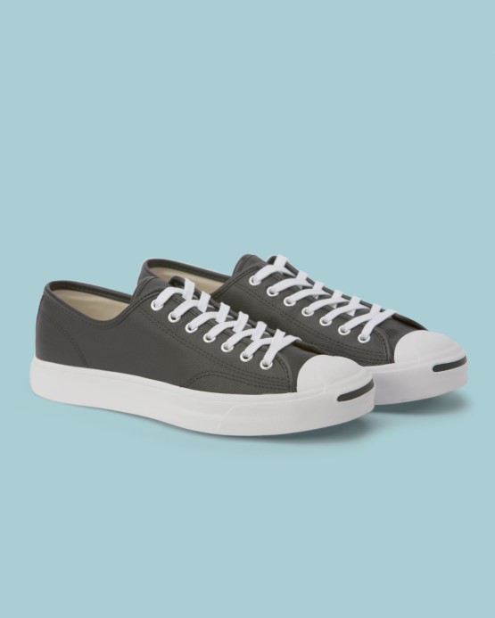 Jack Purcell Foundational Kožené Nízke Converse čierno/biele
