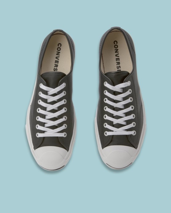 Jack Purcell Foundational Kožené Nízke Converse čierno/biele