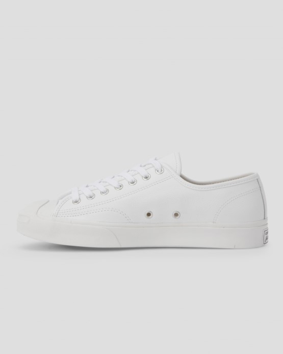 Biely Jack Purcell Foundational Kožené Nízke Converse
