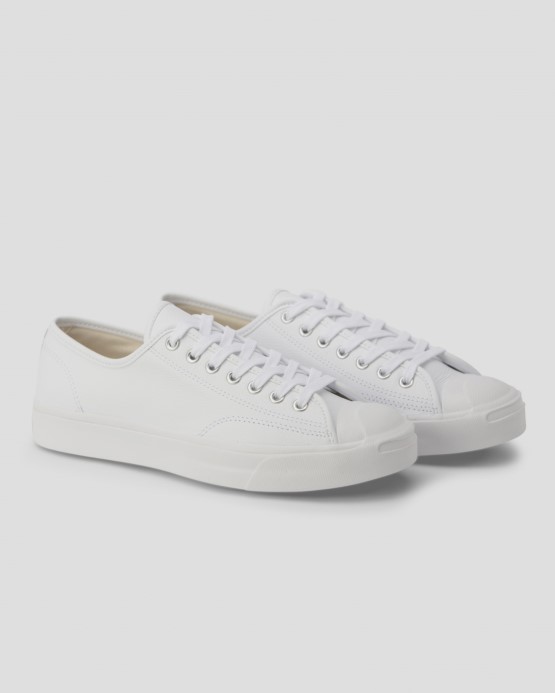 Biely Jack Purcell Foundational Kožené Nízke Converse