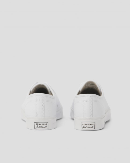Biely Jack Purcell Foundational Kožené Nízke Converse
