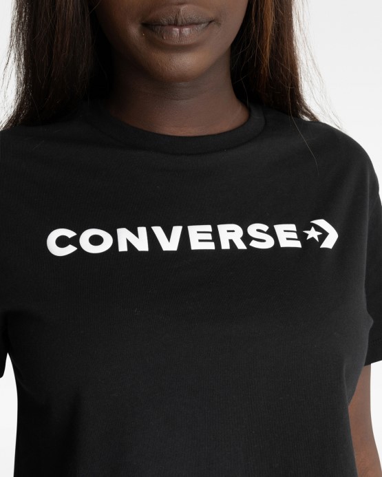 Converse Puff Wordmark Tričko čierne