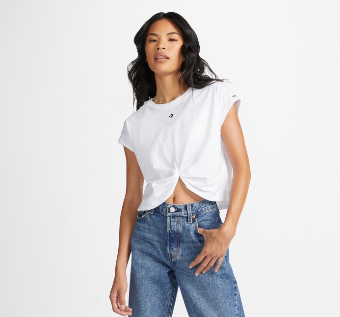 Wordmark Twist T Shirt White Converse