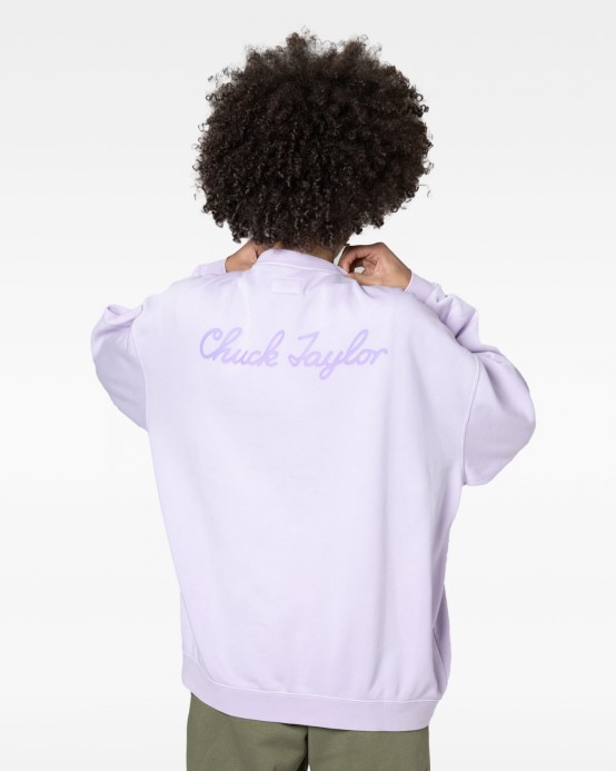 Vapor Violet Go-to Sneaker Patch Crew Converse