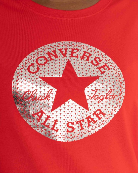 Fólie Skľučovadlo Nášivka Tričko Univerzitné červené Converse