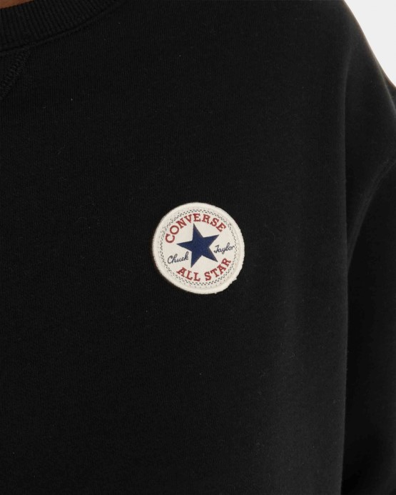 Converse Black Chuck Patch Crew