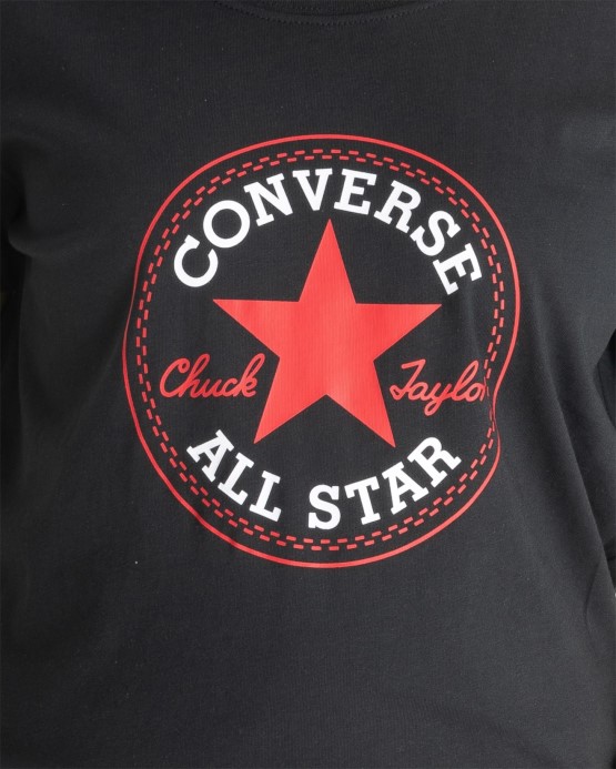 Chuck Taylor Nášivka Tričko S Krátkym Rukávom čierna/biela Converse