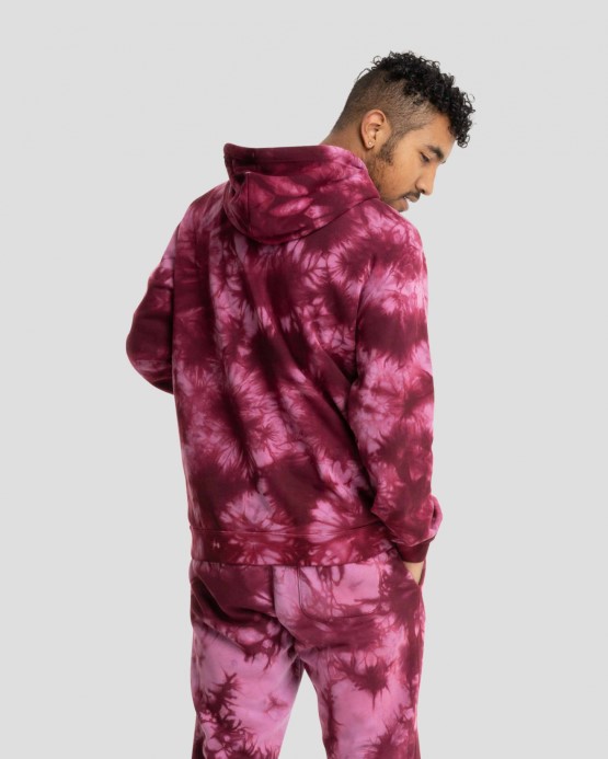 Hviezda Chevron Vyšívaná Mono Dye Mikina S Kapucňou Violet Shock/tmavá Cvikla Converse