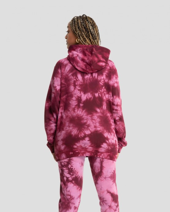 Hviezda Chevron Vyšívaná Mono Dye Mikina S Kapucňou Violet Shock/tmavá Cvikla Converse