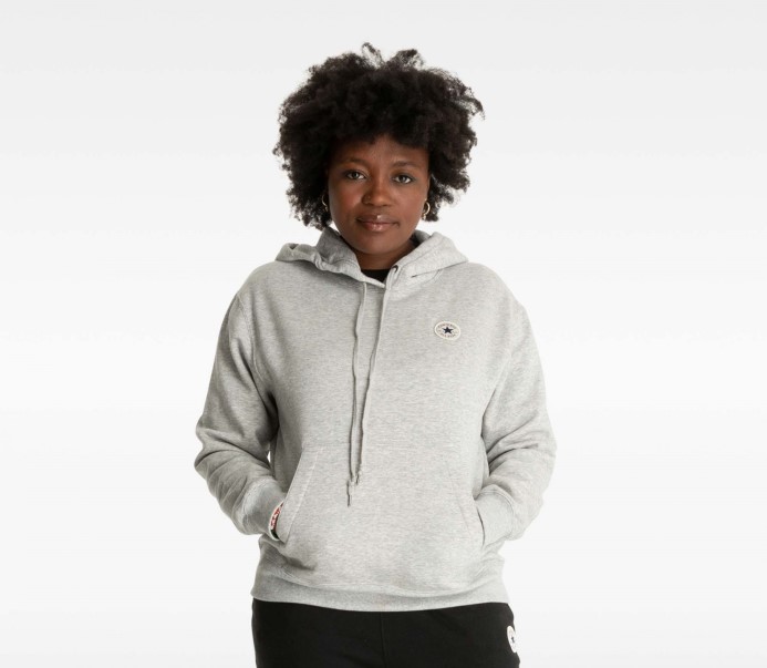Grey Marle Chuck Patch Sveter S Kapucňou Converse