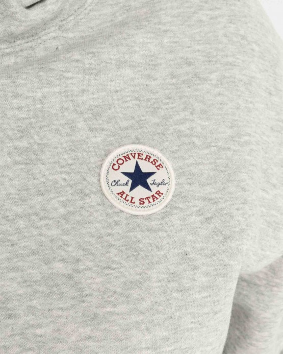 Grey Marle Chuck Patch Sveter S Kapucňou Converse