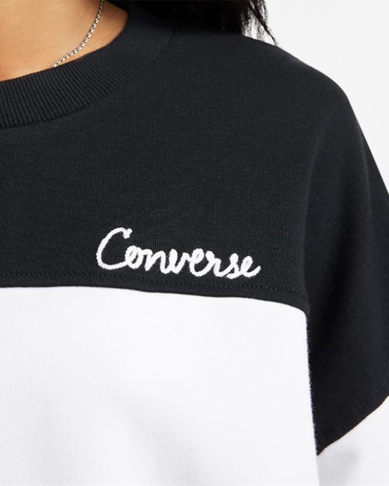 čierna/multi Converse Farba Blokový Retiazkový Steh Objímka