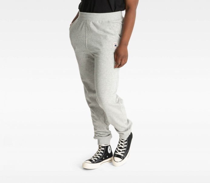 šedé Marle Converse Chuck Patch Nohavičky