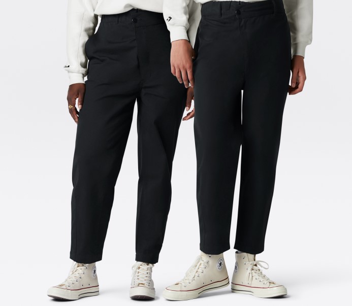 Tvary Trojuholník Predné Chino Converse čierne
