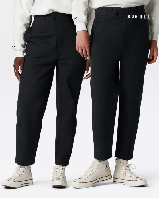 Tvary Trojuholník Predné Chino Converse čierne
