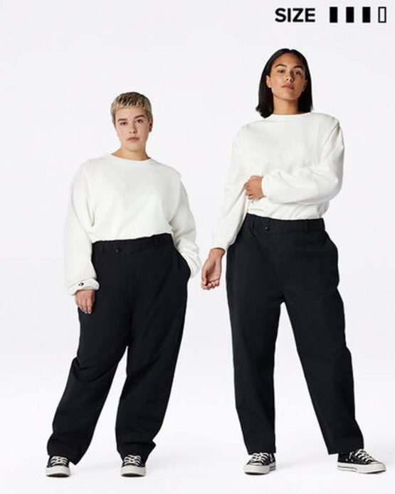 Tvary Trojuholník Predné Chino Converse čierne