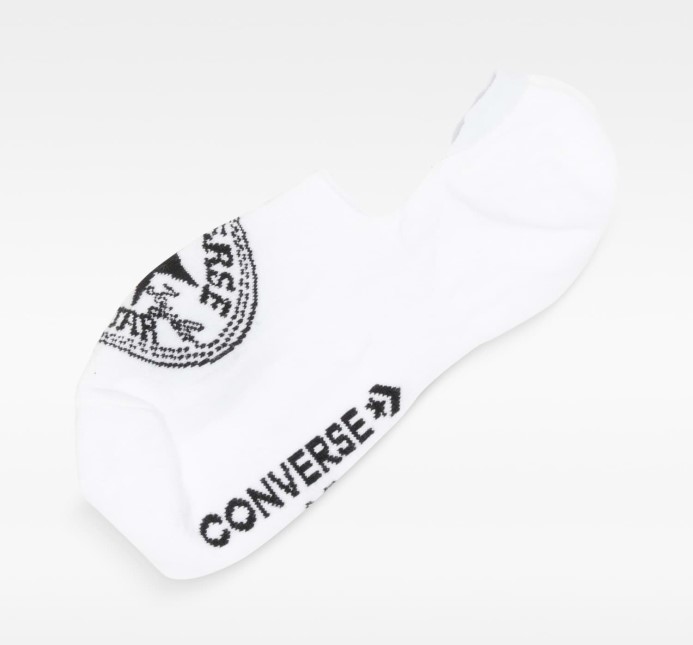 Biela Neviditeľná Vložka Ponožka Converse