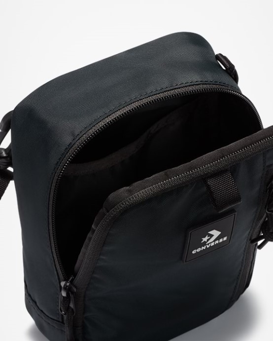 čierna Konvertibilná Crossbody Kabelka Converse