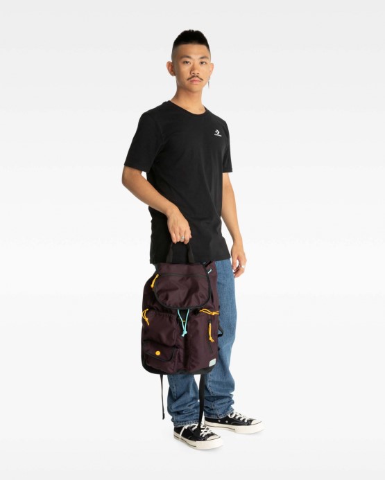 Ripstop Batoh Black Cherry/black/yellow Converse
