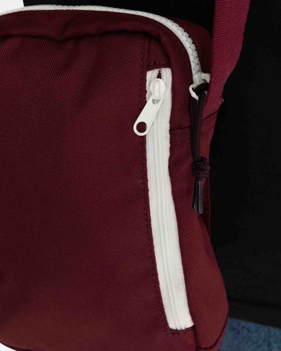Veľká Crossbody Kabelka S Logom Converse Tmavá Cvikla/čierna čerešňa