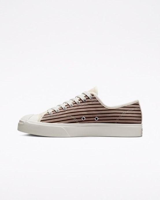 Converse Egret/multi Jack Purcell Za Retro Pruhovaným Nízkym Topom