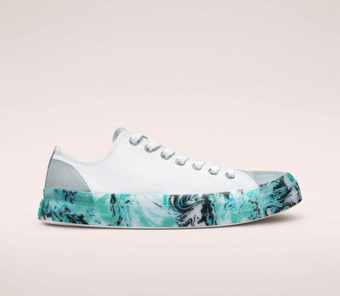 Chuck Taylor All Star Cx Throwback Craft Nízky Vrch Mramorovaný Biely/jaseň Kameň/praná Modrozelená Converse