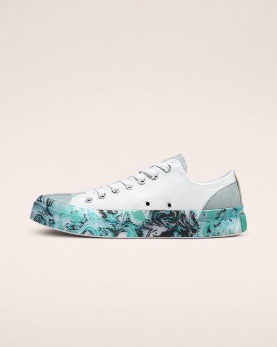 Chuck Taylor All Star Cx Throwback Craft Nízky Vrch Mramorovaný Biely/jaseň Kameň/praná Modrozelená Converse