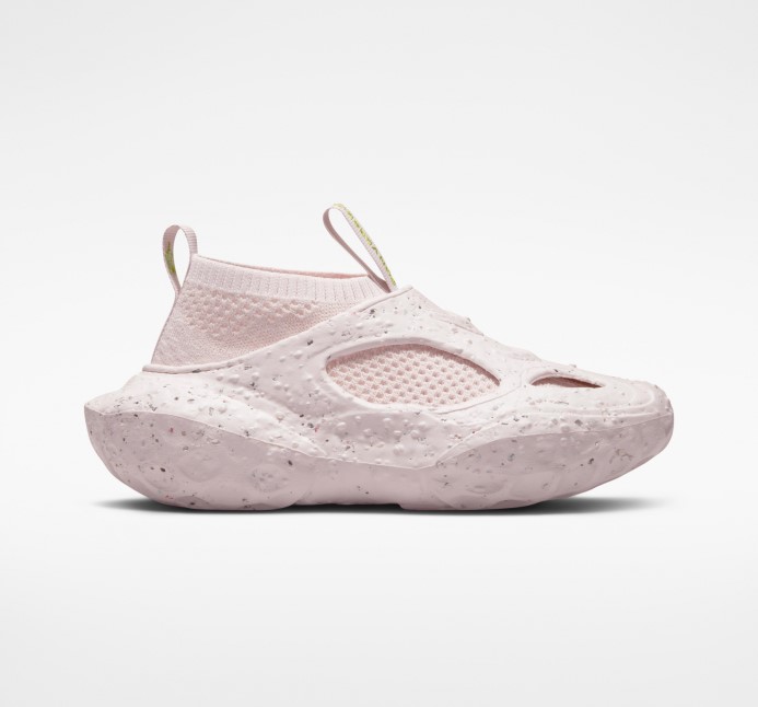 Converse Sotva Rose/cozy Moss Sponge Crater Cx Generation Stretch Knit Low Top