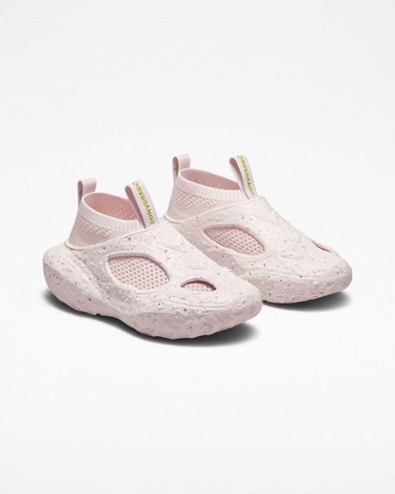 Converse Sotva Rose/cozy Moss Sponge Crater Cx Generation Stretch Knit Low Top