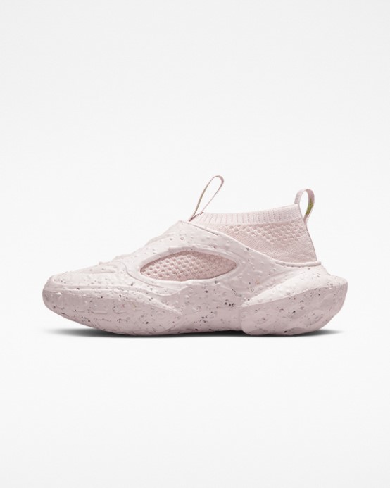 Converse Sotva Rose/cozy Moss Sponge Crater Cx Generation Stretch Knit Low Top