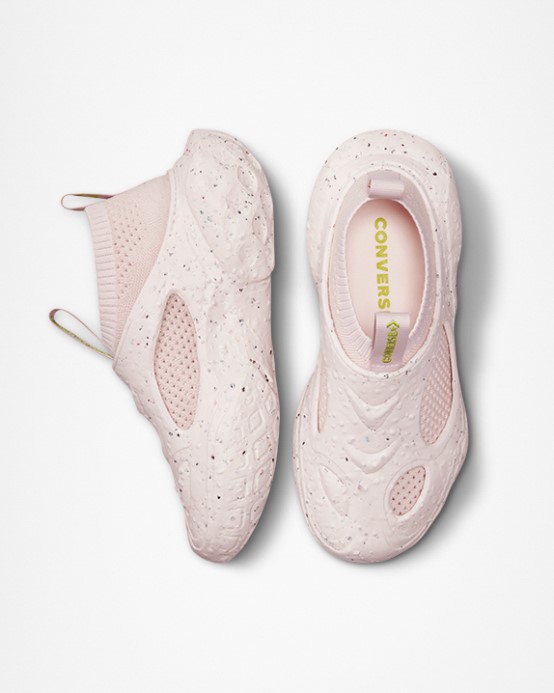 Converse Sotva Rose/cozy Moss Sponge Crater Cx Generation Stretch Knit Low Top