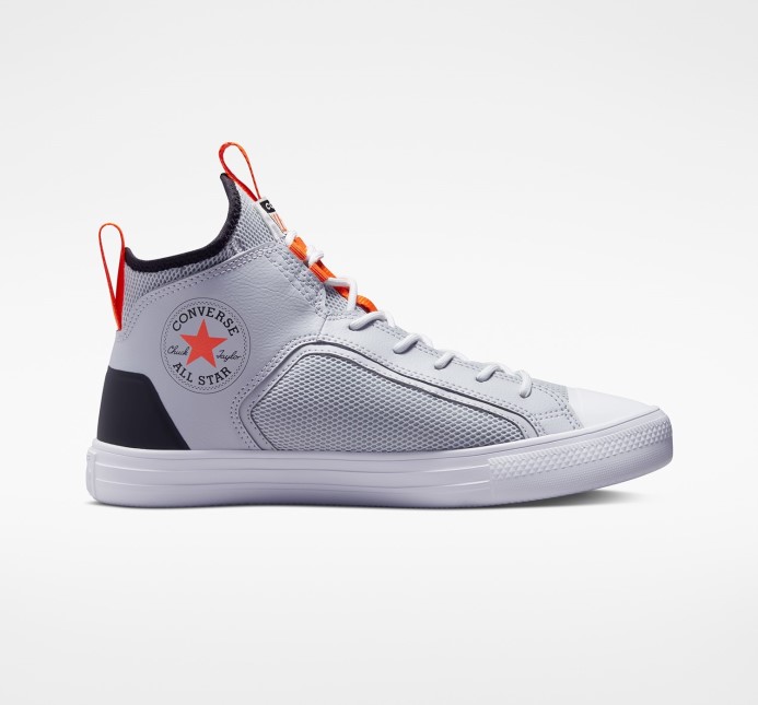 Gravel/black/orange Skľučovadlo Taylor All Star Color Pop Ultra Mid Converse