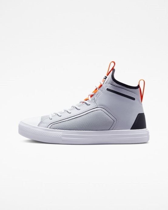 Gravel/black/orange Skľučovadlo Taylor All Star Color Pop Ultra Mid Converse