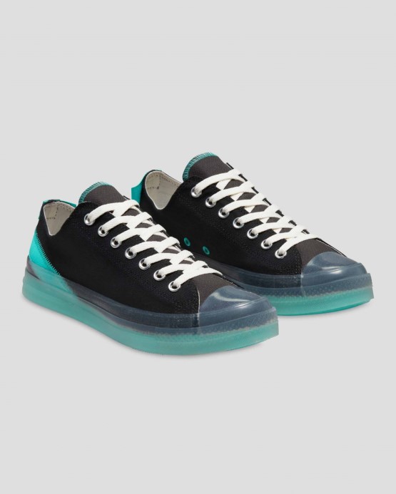 Converse čierna/búrka Vietor/praný Modrozelený Skľučovadlo Taylor All Star Cx Remeselne Pohodlné Nízke Top
