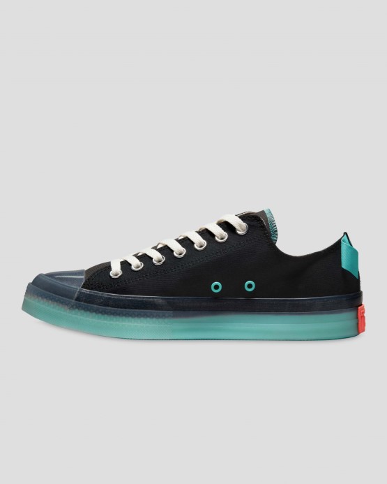 Converse čierna/búrka Vietor/praný Modrozelený Skľučovadlo Taylor All Star Cx Remeselne Pohodlné Nízke Top