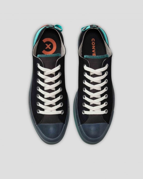 Converse čierna/búrka Vietor/praný Modrozelený Skľučovadlo Taylor All Star Cx Remeselne Pohodlné Nízke Top