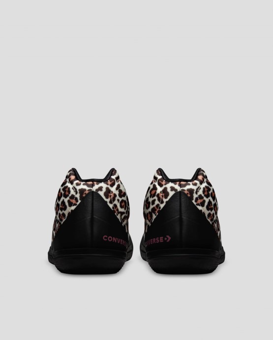 Converse All Star Bb Evo Leopard Print Mid Black/egret/strieborná