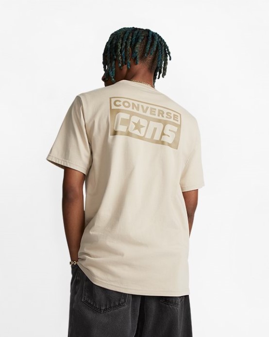 Plážový Kameň Converse Cons Tričko S Krátkym Rukávom
