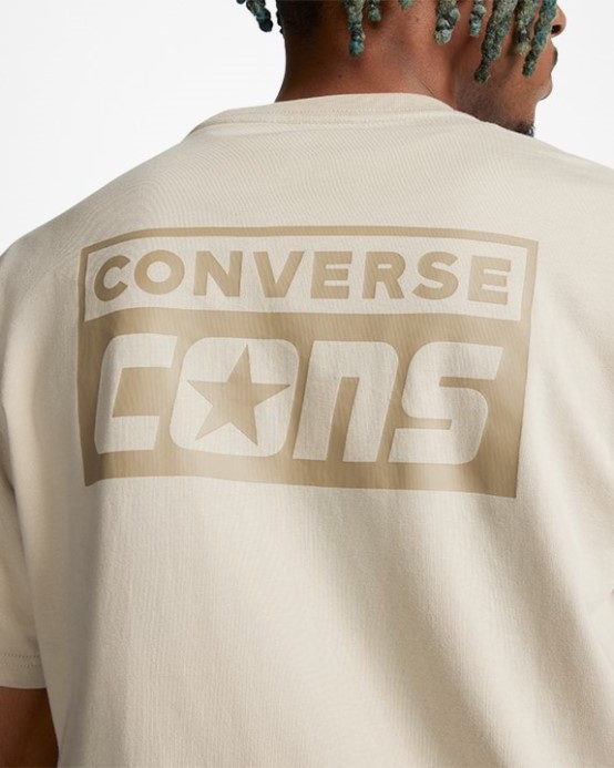 Plážový Kameň Converse Cons Tričko S Krátkym Rukávom